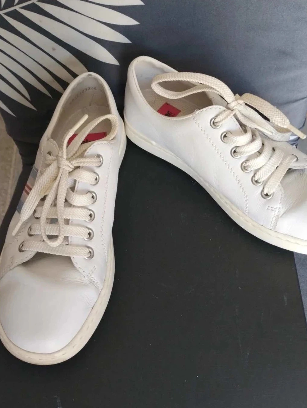 White women's sneakers, Rieker, P37 – photo 3